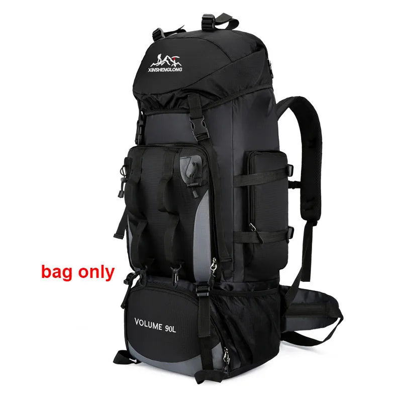 90L Waterproof Hiking Backpack – Large Capacity Trekking & Camping Rucksack for Men